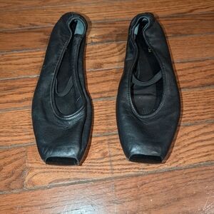 Tory Burch Runway Black Leather Flats